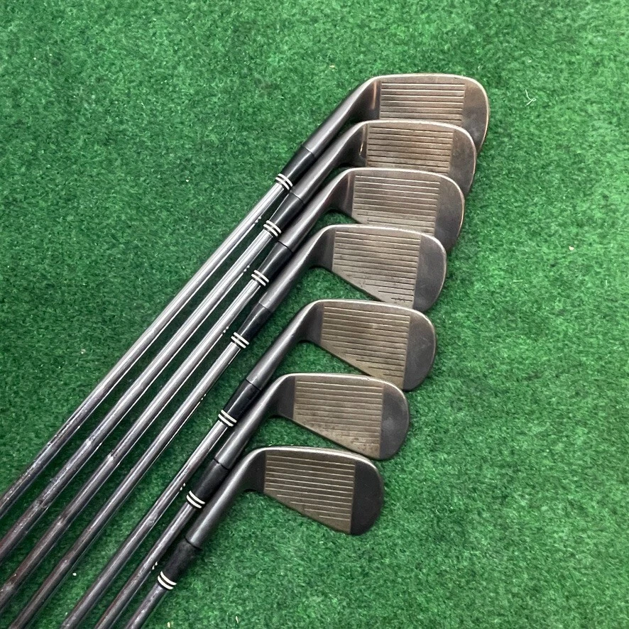 Cleveland TA3 Tour Action Iron Set 3-PW (NO 7I)Gunmetal Form Forged SS Shaft RH - Image 3 of 4