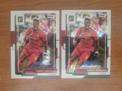 2 x 2022-23 Donruss Soccer FIFA Optic Parallel  Tammy Abraham AS Roma #147