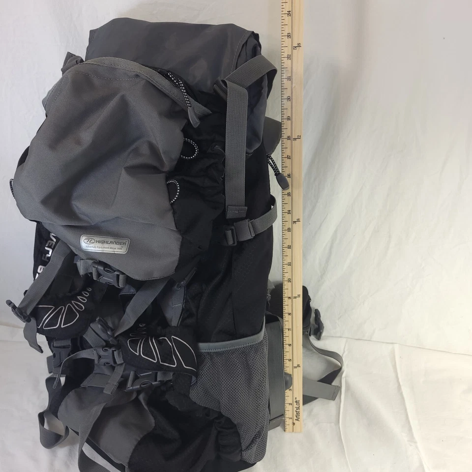 Highlander Discovery 65L Mochila Mochila Senderismo Bolsa Ajustable, Cubierta para Lluvia Foto 3 de 4
