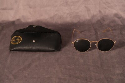 Vintage Bausch Lomb Ray Ban USA Round Circle Gold Sunglasses 52