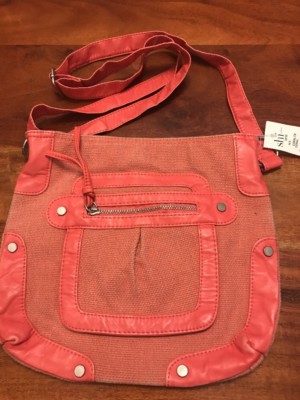 NWT Shi by Journeys Coral Color Purse Shoulder Bag Tote (BB)