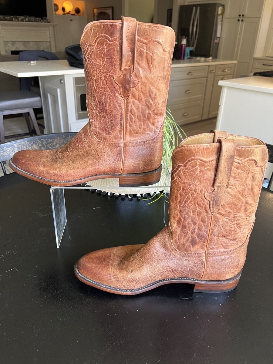 Lucchese Cowboy Boots Roper GY Series NWOT 13B Brown