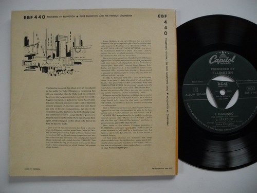 DUKE ELLINGTON Premiered By 2 x EP Stormy Weather /Flamingo +6 45 7" 1953 Sweden - Picture 2 of 3