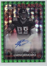 2024 Chrome Rookie Green Geometric Refractor 97/99 Ruke Orhorhoro Auto 1of8