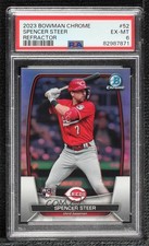 2023 Bowman Chrome Refractor 189/499 Spencer Steer #52 PSA 6 14dq