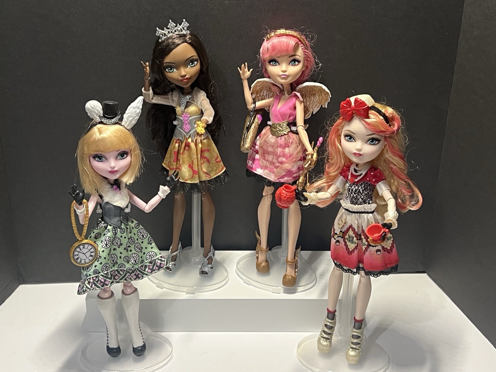 Mattel Ever After High 4 Doll Lot &bull; Bunny Blanc &bull; Justin