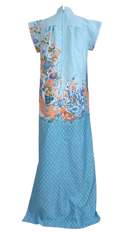 Vintage Tori Richard Liberty House Honolulu Hawaii Asian Hostess Dress Small - Image 3 of 4