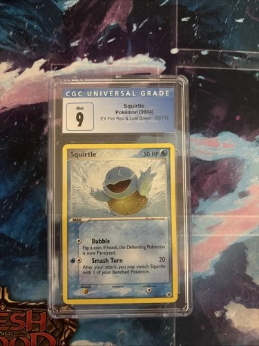 CGC 9 Squirtle #83/112 Pokemon 2004 EX Fire Red & Leaf Green