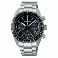 SEIKO ProspeX SSC819P1 Speedtimer Solar Chronograph Steel 39mm Watch Date NOS