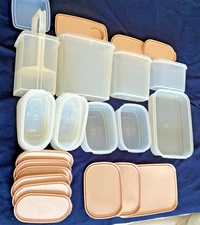 Vintage Tupperware Modular Mate Storage Containers – Lot of 13 with Lids