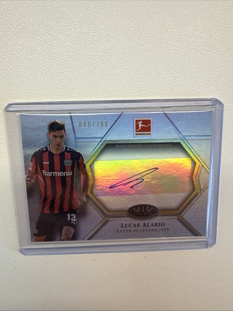 Topps Lucas Alario /100 Auto - Bayer Leverkusen