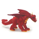 Red Great Dragon Hansa Realistic Soft Animal Plush Toy 30cm L **FREE DELIVERY**