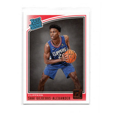 Shai Gilgeous-Alexander 2018-19 Donruss #162 Rated Rookie
