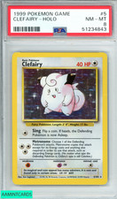 1999 POKEMON GAME CLEFAIRY HOLO #5 PSA 8 NM-MT