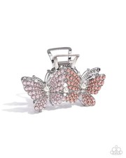 Paparazzi Claw Hair Clip - Perfect Pairing - Multicolor Pink