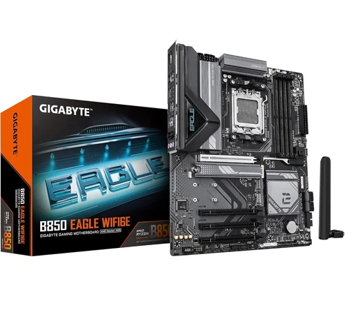GIGABYTE B850 EAGLE WIFI6E Motherboard - AMD Ryzen 9000 Series CPUs, 8+2+2 Phase