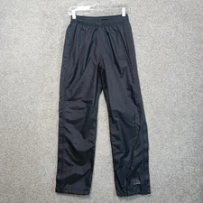 LL Bean TEK Pants Mens Small Black Waterproof Nylon Rain Outdoor Hiking Shell