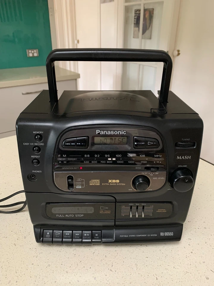 Panasonic Portable Stereo Component CD System, model RX-DS550
