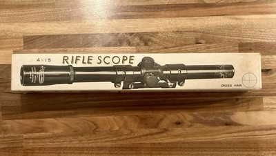 Vintage KMART ALL PRO Rifle Scope 4X15 IN ORIGINAL BOX made in