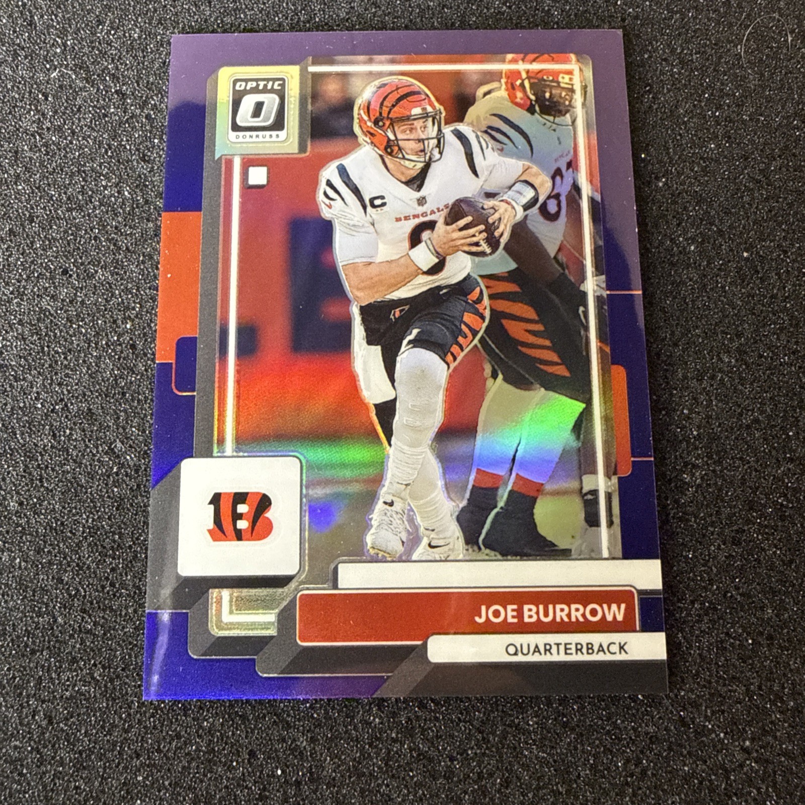 2022 Panini Donruss Optic - Joe Burrow #39 Purple Prizm /50