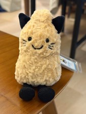 Jellycat Amuseables Peanut Plush Bag Charm Cat Outfit Cute Soft Keychain NWT