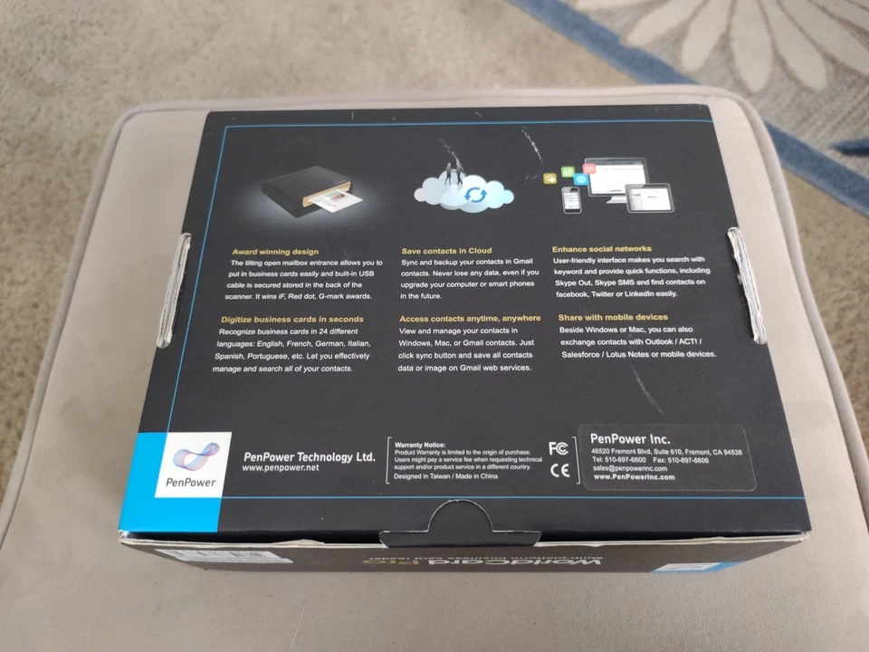 PenPower WorldCard Pro Business Card Reader Brand - Open Box But Still New - Image 2 of 3