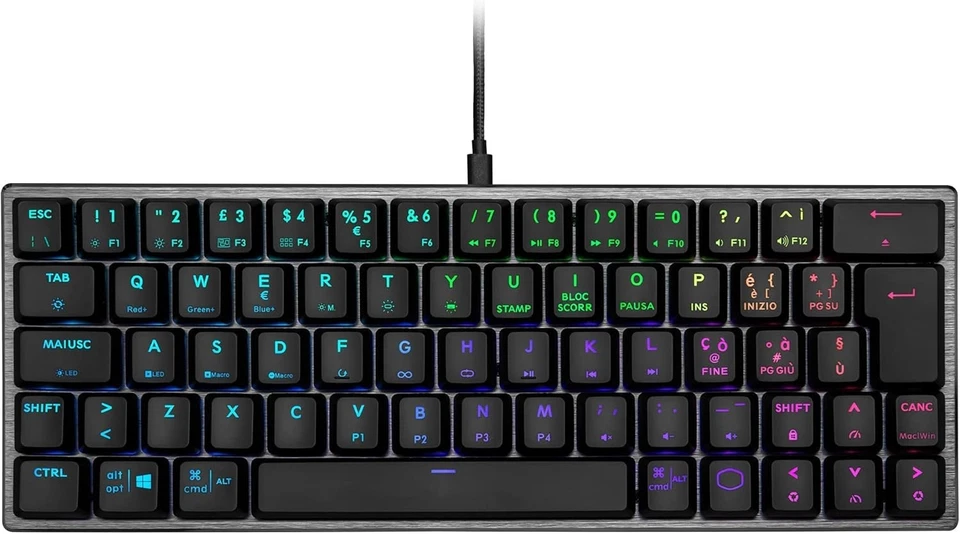 Cooler Master SK620 Wired Gaming Keyboard - Compact 60% Layout, Flat Mechanical - Image 2 of 4