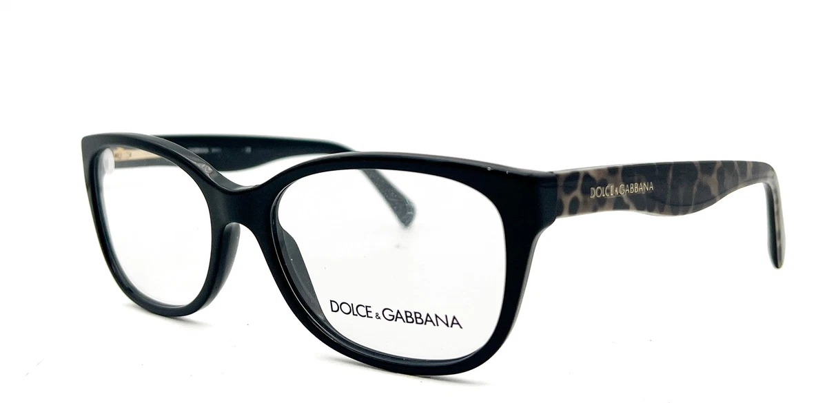 Dolce & Gabbana Black Oval Rectangle Eyeglass Frames Only academia alt 52 15 135 Dolce&Gabbana Black Plastic Eyeglass Frames for sale | eBay main image 4