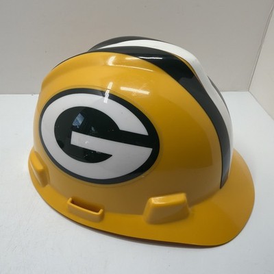 Vintage Green Bay Packers Hard Hat MSA Safety Works NFL Officially Licensed M