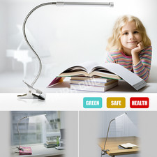 LED Flexible USB Clip-on Table Lamp Touch Control Clamp Desk Light Read Study