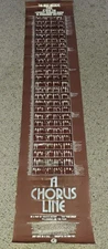 A CHORUS LINE  6'x16" 1983 Poster Celebrating it as the Longest Running Show!