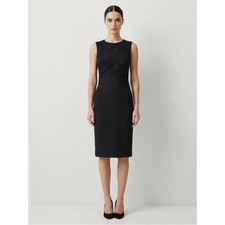 Dolce & Gabbana Staff Dress Sleeveless Sheath Black Lace & Jaquard Size IT 40