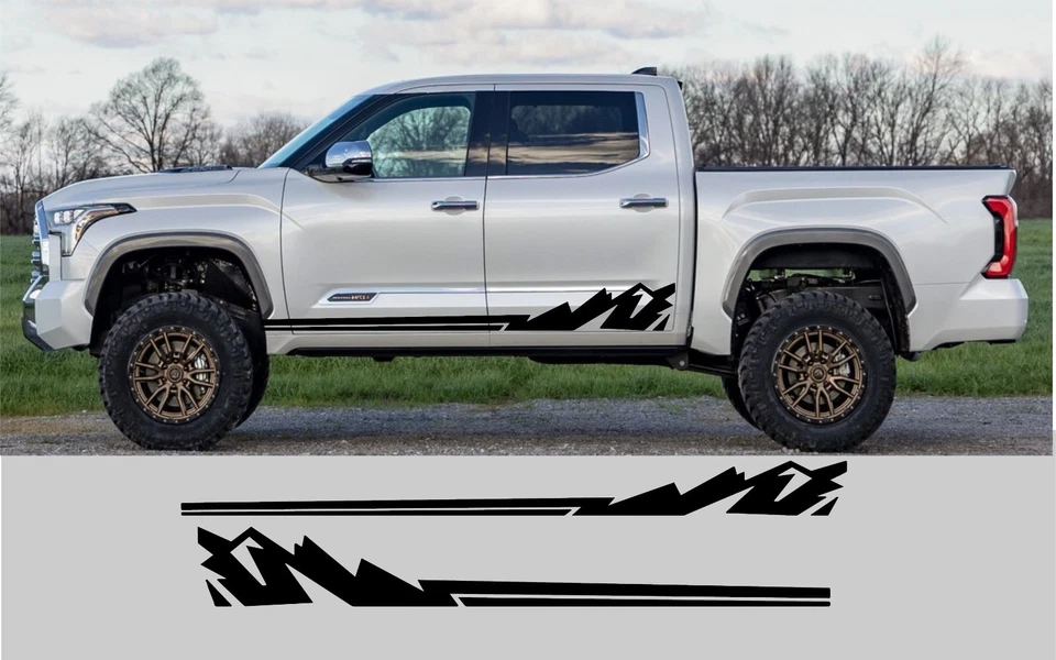 Calcomanías a rayas laterales Tundra 2022-2024 Foto 2 de 4