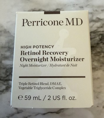new NIB Perricone MD high potency retinol recovery overnight moisturizer 2 oz