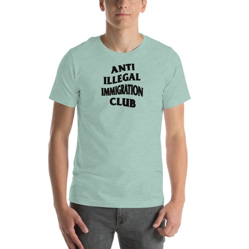ANTI ILLEGAL IMMIGRATION CLUB Bella Unisex t-shirt anti social club - Picture 21 of 40
