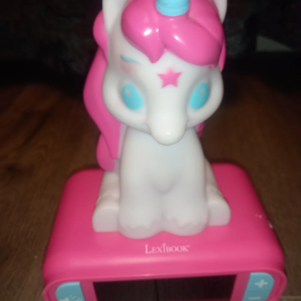 Lexibook Disney Digital Alarm Clock Kids Night Light Snooze Unicorn Kids Gift - Image 2 of 4