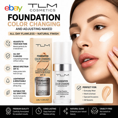 TLM Foundation Flawless Farbwechsel Gesicht Make-up Hautton passender Concealer