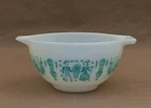 Vtg Pyrex 441 Turquoise Amish Butterprint Cinderella Mixing Bowl 1 1/2 Pt. USA