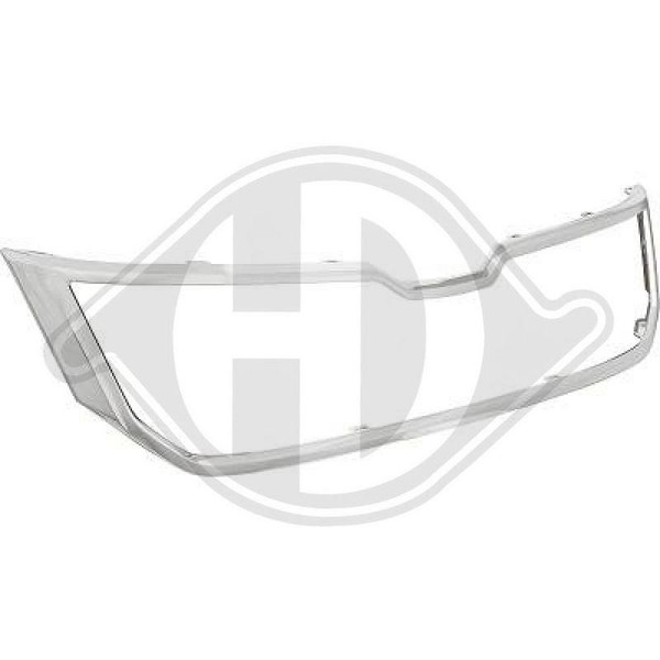 1X Rahmen KüHlergitter Diederichs 7880039 FüR Skoda-image