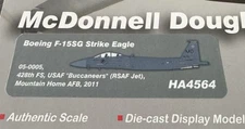 Hobby Master 1/72 F-15SG Strike Eagle 428th Buccaneers Mountain Home AFB HA4564