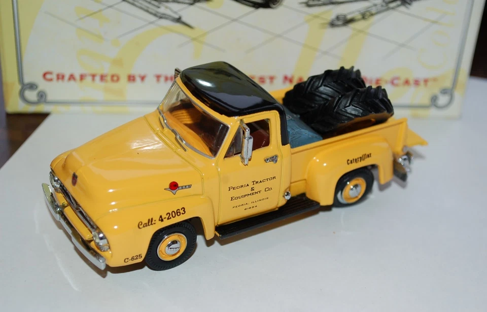 Matchbox Collectibles Caterpillar Branded 1955 Ford Pick-Up YIS02-M Rare Truck - Image 2 of 4