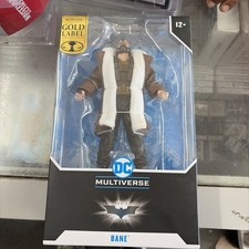 DC Multiverse Dark Knight Rises 7'' BANE  Trench Coat  Gold Label Mcfarlane New