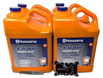 #ad Husqvarna XGuard Bar amp; Chain Oil Gallon Case of 4 with Tool Accessories $115.21