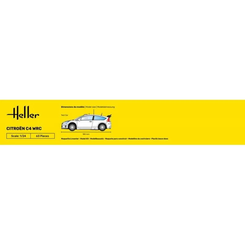 Modello Auto Citroen C4 WRC |HELLER|80756| 1:24 Modello Char Promo - Immagine 4 di 4