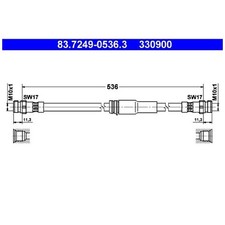 2x Bremsschlauch vorne für VW Passat B6 3C2 3C5 CC 357 | 24616487