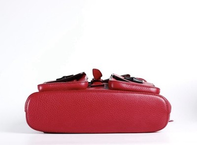 Gucci Bamboo Tassel Backpack Red Calfskin Leather Bag w/ COA – Very Good Cond. Gucci Bamboo Tassel Backpack Red Calfskin Leather Bag w/ COA  main image 3