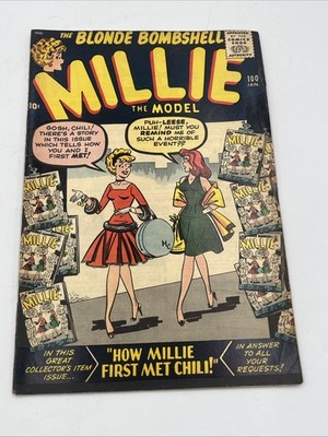 MILLIE THE MODEL #100 [1961] ''HOW MILLIE FIRST MET CHILI!'' INFINITY COVER!