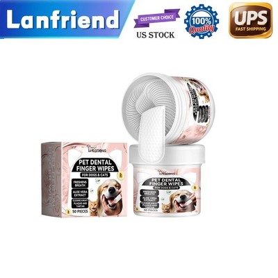 Pet tooth cleaning finger set dental tartar removal brushing for pets    