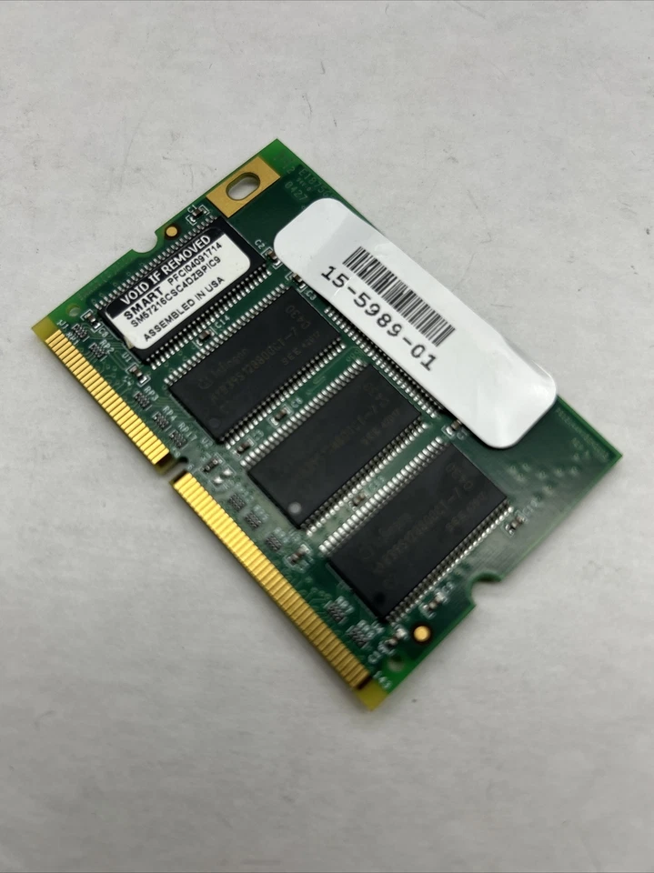 CISCO 128MB NPE400 SMART # SM57216CSC4DZBPIC9 144 pin PC100 16x8 SDRAM SODIMM - Image 2 of 4