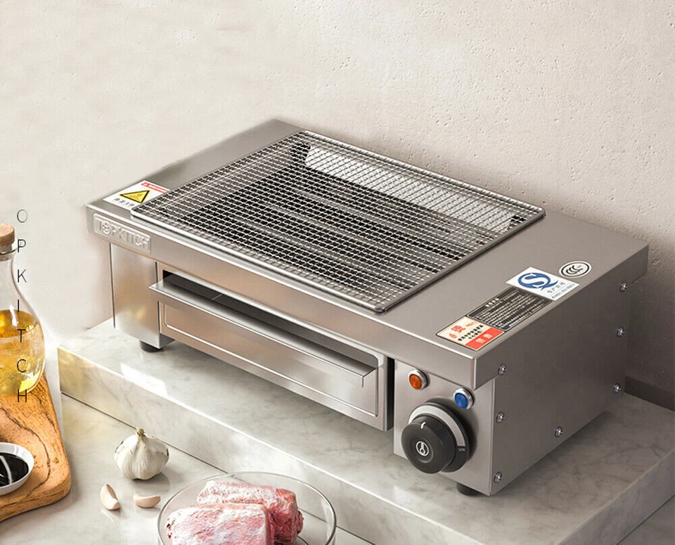 220V Electric Barbecue Oven Table Top Grill Machine Indooe Smokeless BBQ Machine - Image 4 of 4